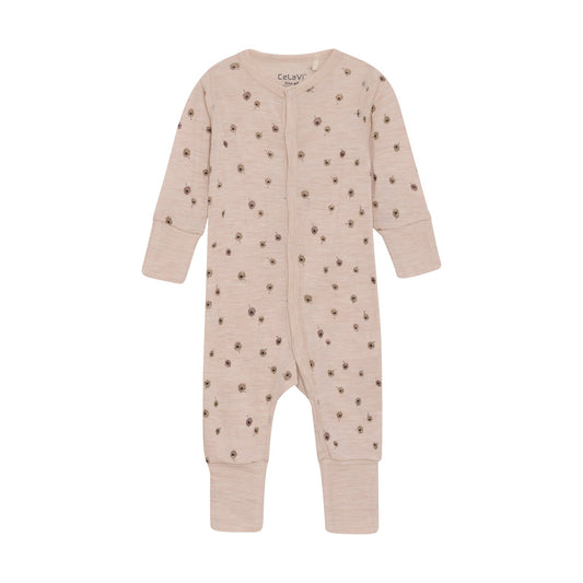 CeLaVi Pyjama Merinowolle Blumen rose dust – jetzt kaufen