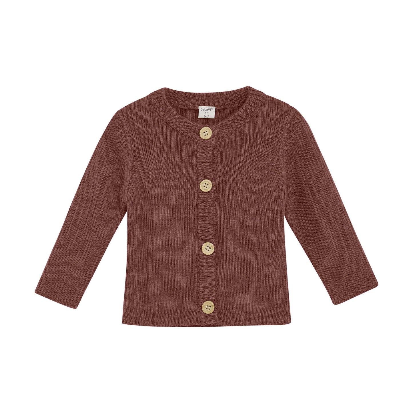 CeLaVi Strickjacke Merinowolle marron – jetzt kaufen