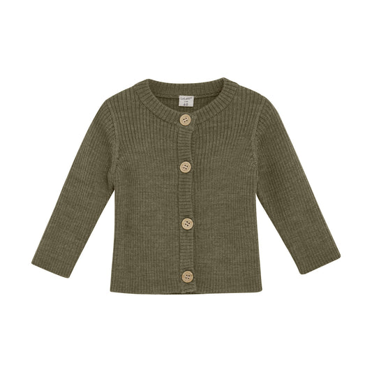 CeLaVi Strickjacke Merinowolle dusky green – jetzt kaufen