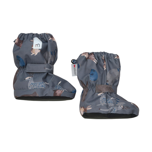 Minymo Füsslinge - Babystiefel - Tierdruck grau – jetzt kaufen