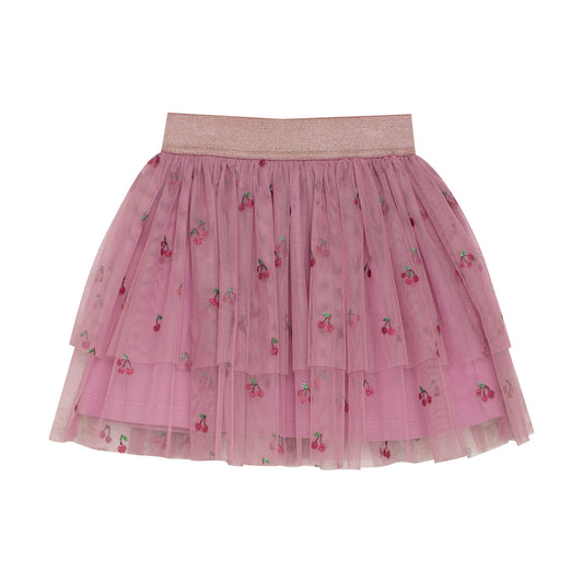 Minymo Tüllrock Kirschen Glitzer mauve orchid – jetzt kaufen