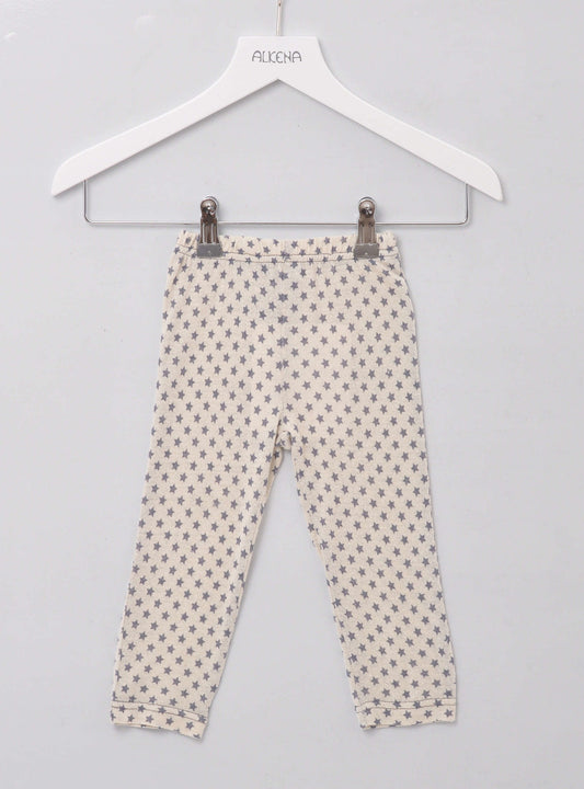 Alkena Hosen aus Bourretteseide - natur mit Sternendru – jetzt kaufen