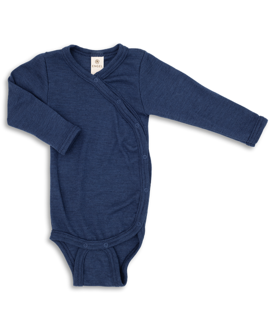Engel Natur Wickelbody langarm Wolle/Seide navy blue – jetzt kaufen