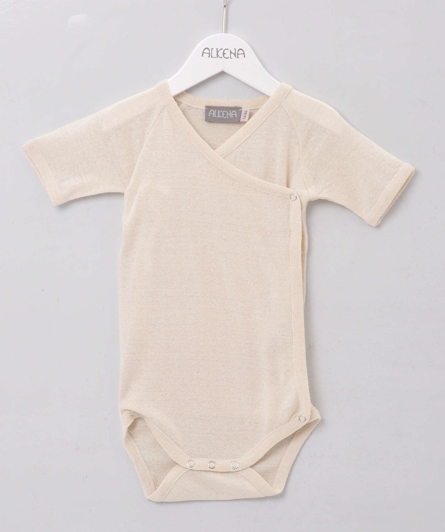 Alkena Wickelbody natur kurzarm - Bourretteseide – jetzt kaufen