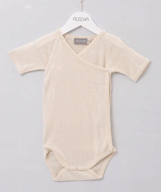 Alkena Wickelbody natur kurzarm - Bourretteseide – jetzt kaufen