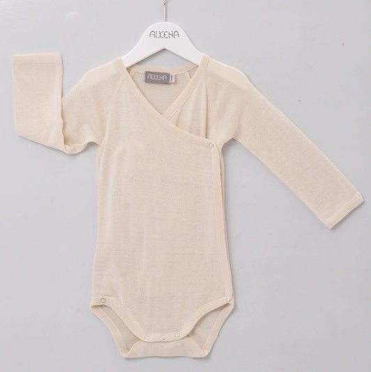 Alkena Wickelbody natur langarm - Bourretteseide – jetzt kaufen