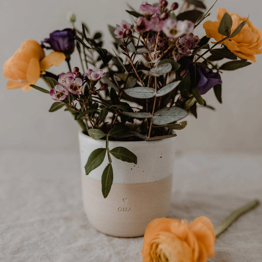 Eulenschnitt Becher Oma Steingut spülmaschinenfest – jetzt kaufen