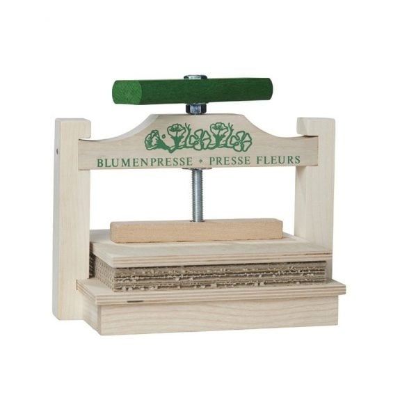 Loquai Holzkunst Blumenpresse mit Drehgriff – jetzt kaufen