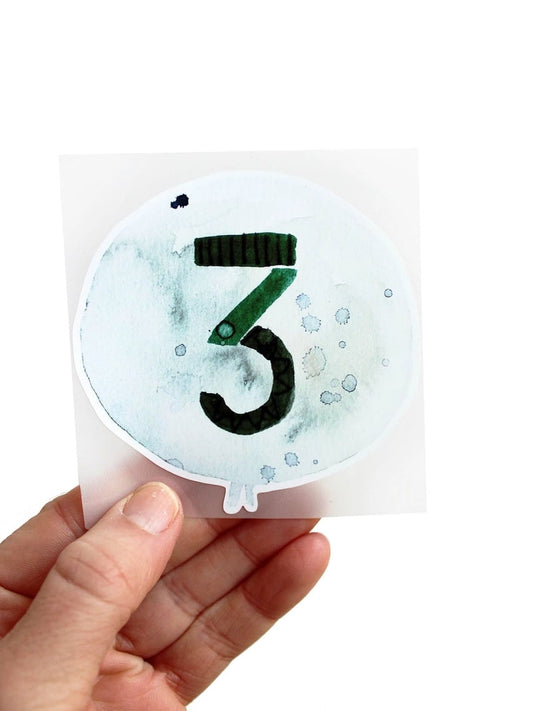 Halfbird Bügelbild Zahl 3 | Drei – jetzt kaufen