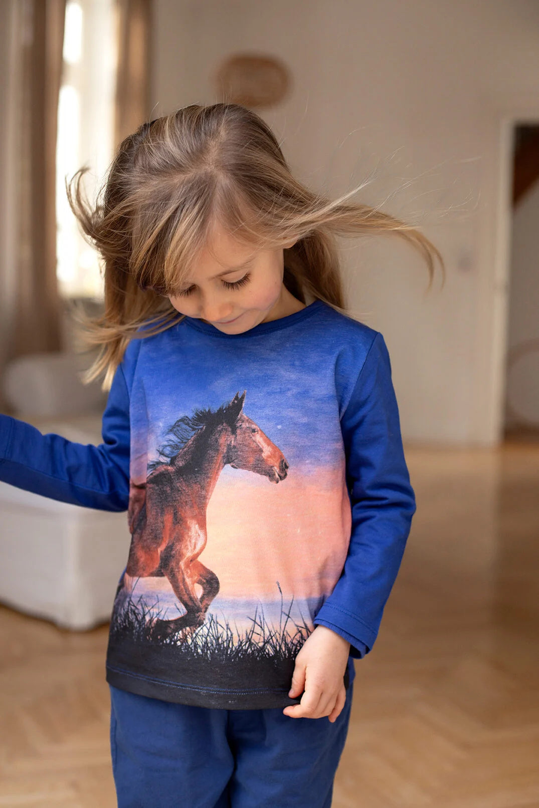 Enfant Terrible Shirt langarm Pferdedruck Biobaumwolle – jetzt kaufen