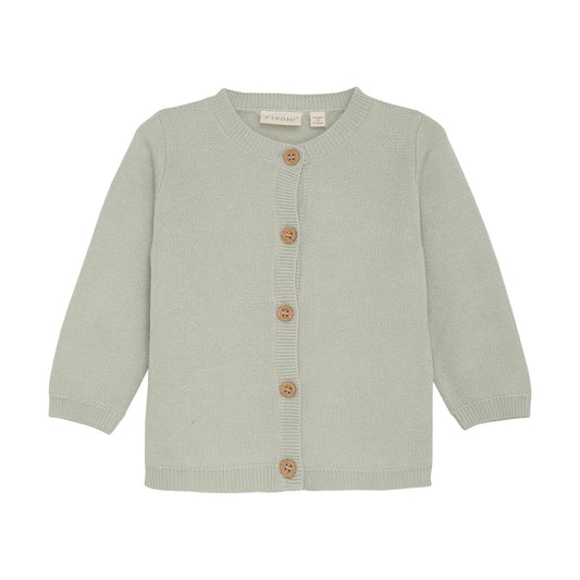 Fixoni Strickjacke - Bambusmix - pastellgrün – jetzt kaufen