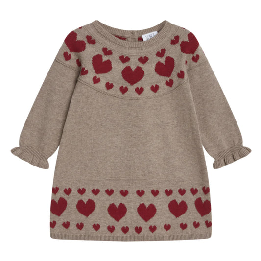 Hust and Claire Klea Strickkleid mit kleinen Herzen Bi – jetzt kaufen