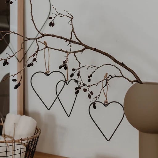 Eulenschnitt Metallanhänger Herz 6er Set – jetzt kaufen