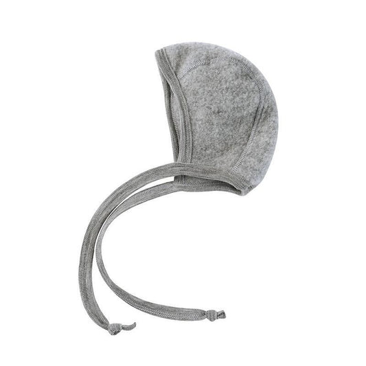 Engel Natur Babyhäubchen - Wollfleece - hellgrau melan – jetzt kaufen