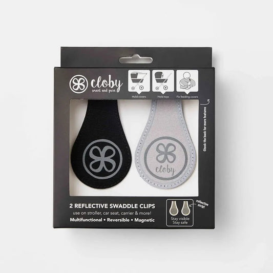 Cloby Reflektierende Magnetclips aus Canvas Schwarz – jetzt kaufen