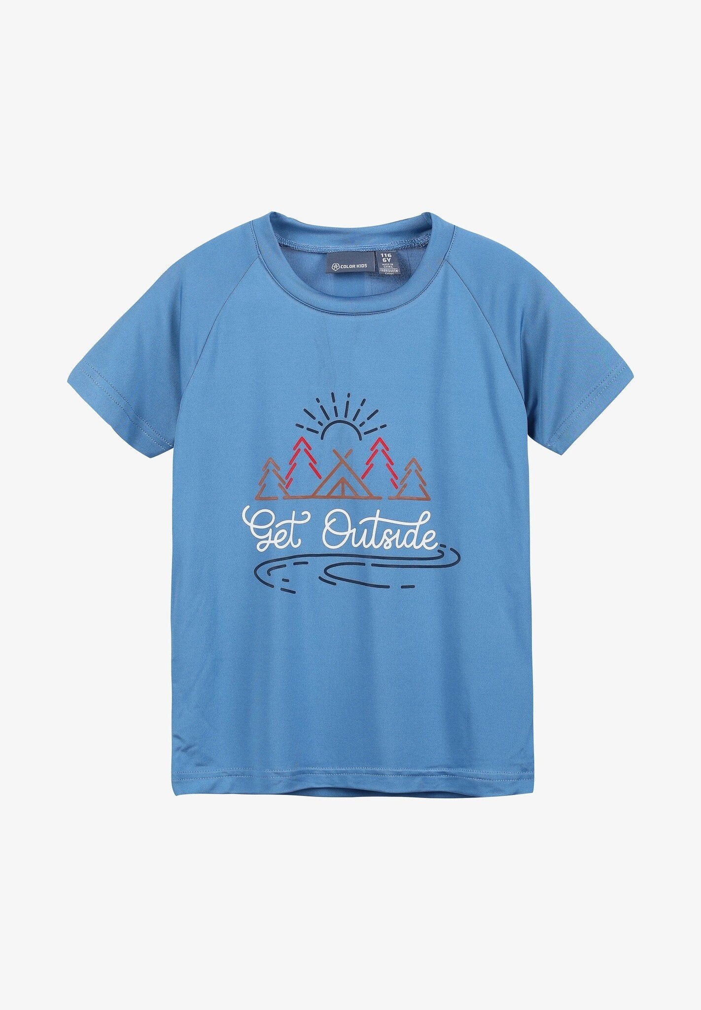 color kids Shirt kurzarm - Outdoor - get outside - bla – jetzt kaufen