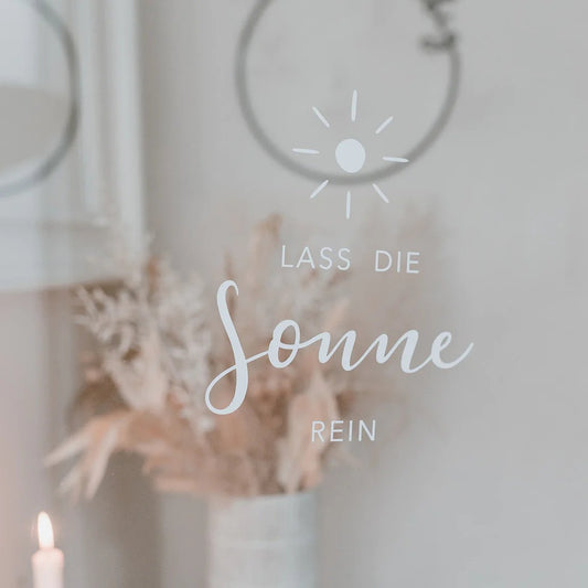 Eulenschnitt Sticker Lass die Sonne rein – jetzt kaufen