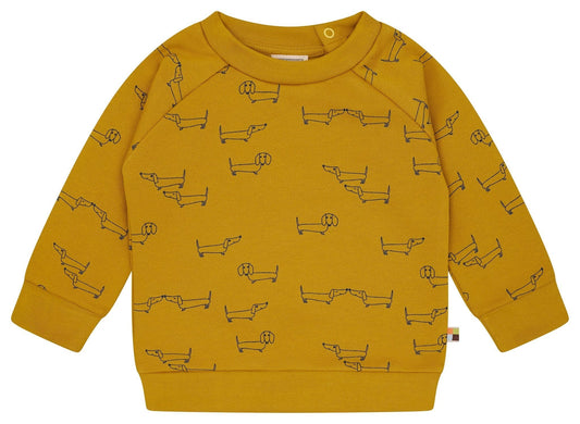 Loud and Proud Pullover Dackel - Biobaumwolle - curry – jetzt kaufen