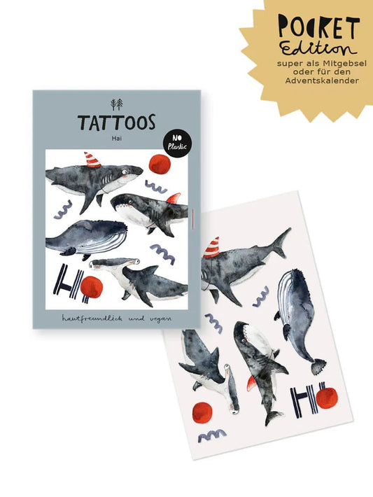 Halfbird Tattoos "Hai" | Pocket Edition – jetzt kaufen