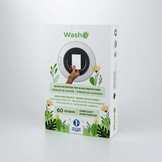 Washo 1 Box mit 60 Washo-Waschstreifen ohne Duft – jetzt kaufen