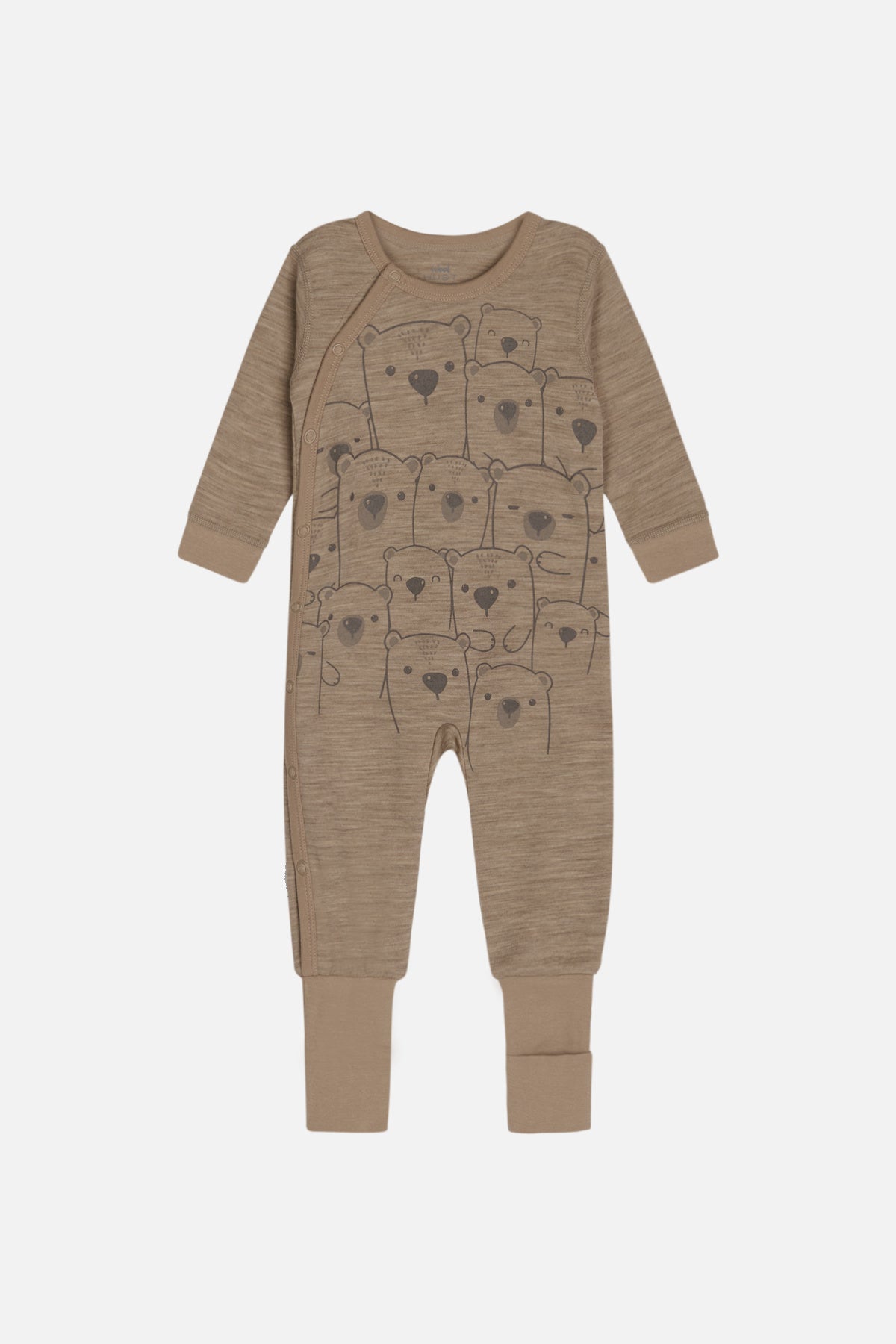 Hust and Claire Moodi Pyjama Merino Bären biscuit mela – jetzt kaufen