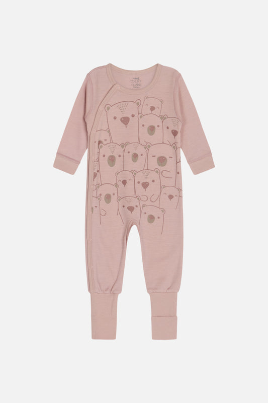 Hust and Claire Moodi Pyjama Merino Bären shade rose – jetzt kaufen